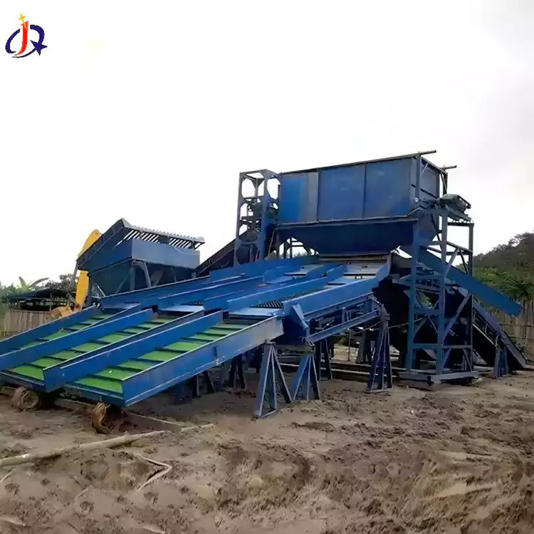 Ausrüstung für den landgestützten Goldabbau