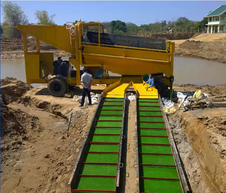 Tragbarer mobiler Goldwaschwagen